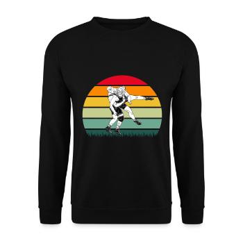 Lutte lutte lutte catcheurs grappling - Sweat-shirt Unisexe - noir - Devant - Alina (178cm) & Michal (187cm)