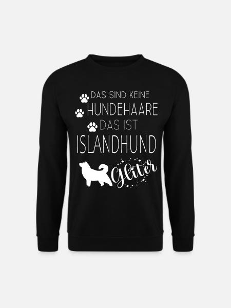Islandhund Isländischer Schäferhund Spitz Hunde - Unisex Pullover - Schwarz