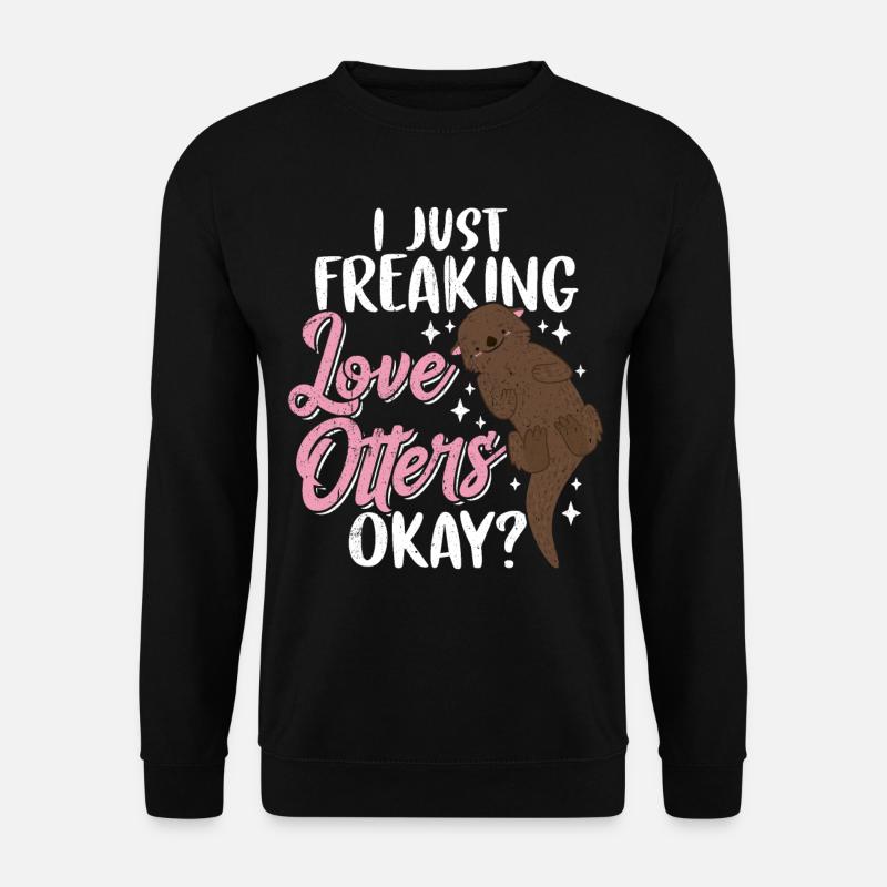 otter - Unisex Sweatshirt - black