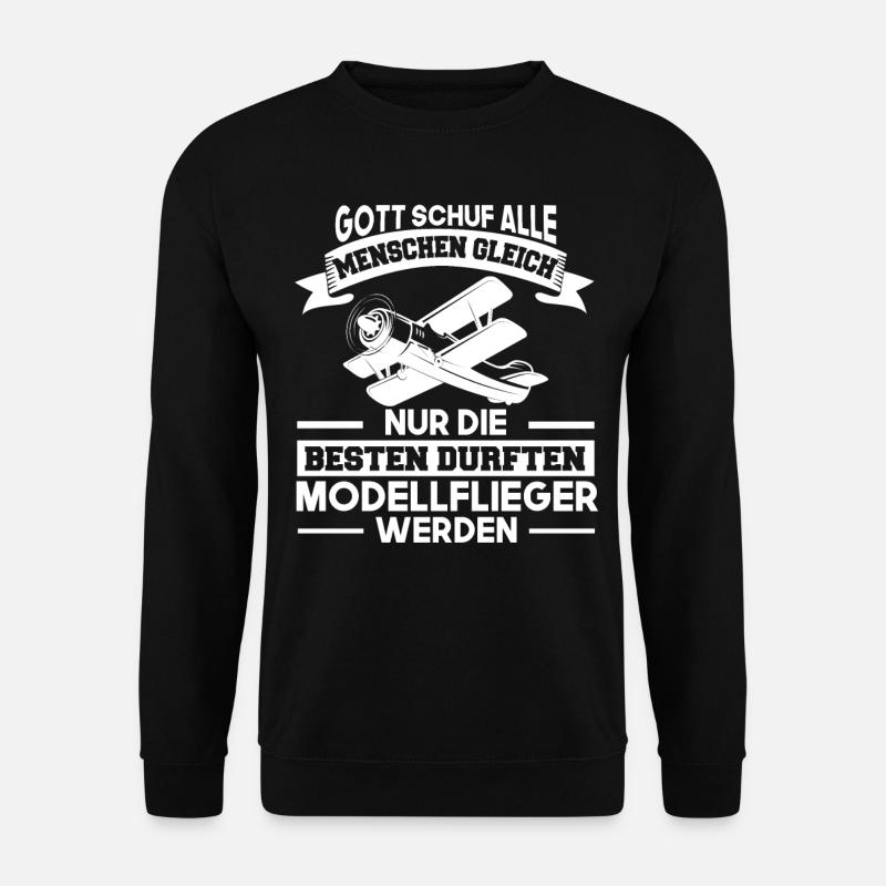 Modellfliegen Modellbau Modellflug - Unisex Pullover - Schwarz