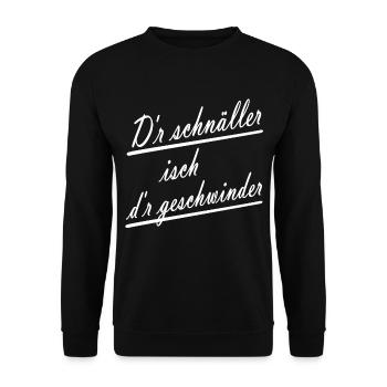 Mundart - Unisex Pullover - Schwarz - Vorne - Alina (178cm) & Michal (187cm)