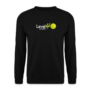 40e anniversaire tennis - Sweat-shirt Unisexe - noir - Devant - Alina (178cm) & Michal (187cm)