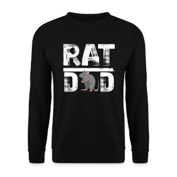 Ratte Hausratten Kanalratten Wanderratten Ratten - Unisex Pullover - Schwarz - Vorne - Alina (178cm) & Michal (187cm)