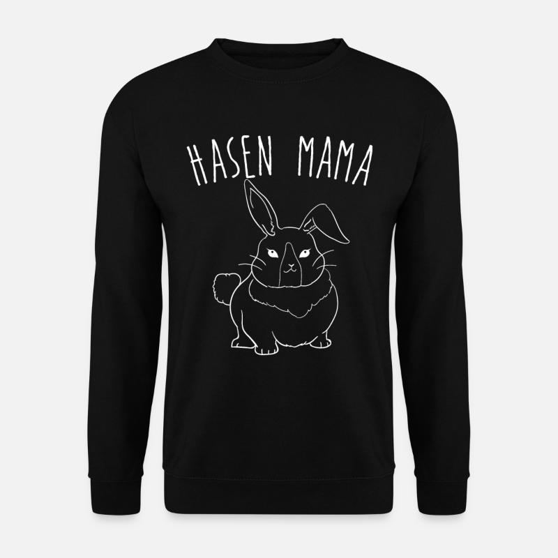 Hasen Mama - Unisex Pullover - Schwarz