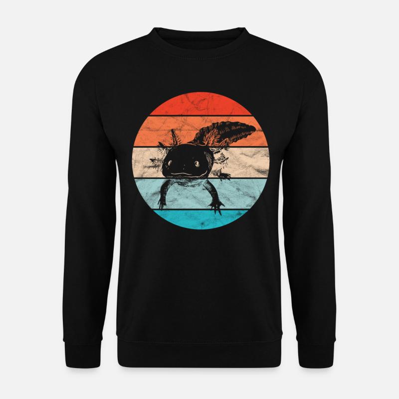 Axolotl Aquarium Amphibe - Unisex Sweatshirt - black