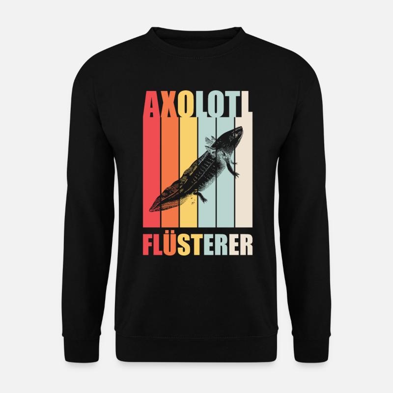 Axolotl Flüsterer - Unisex Pullover - Schwarz