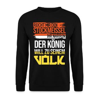 Hobbyimker Imker Bienen Flüsterer Imkern Honig - Unisex Pullover - Schwarz - Vorne - Alina (178cm) & Michal (187cm)