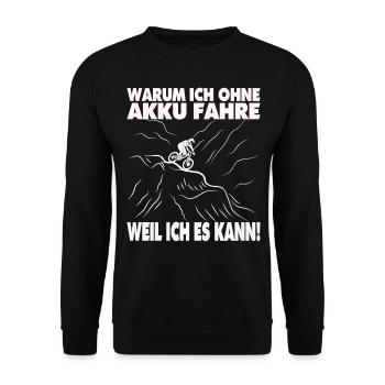 Vintage Fahrrad Fahrräder Biker Retro Fahrrad Rad - Unisex Pullover - Schwarz - Vorne - Alina (178cm) & Michal (187cm)