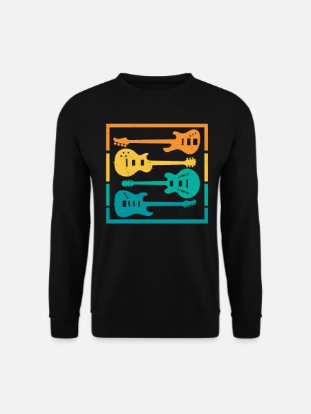 Guitare Électrique Guitares Électriques Guitare Électrique Basse Instrument - Sweat-shirt Unisexe - noir