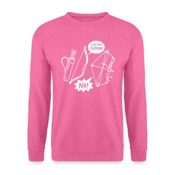 Traditional Archery Archer Bow and Arrows Target - Sweat-shirt Unisexe - rose - Devant