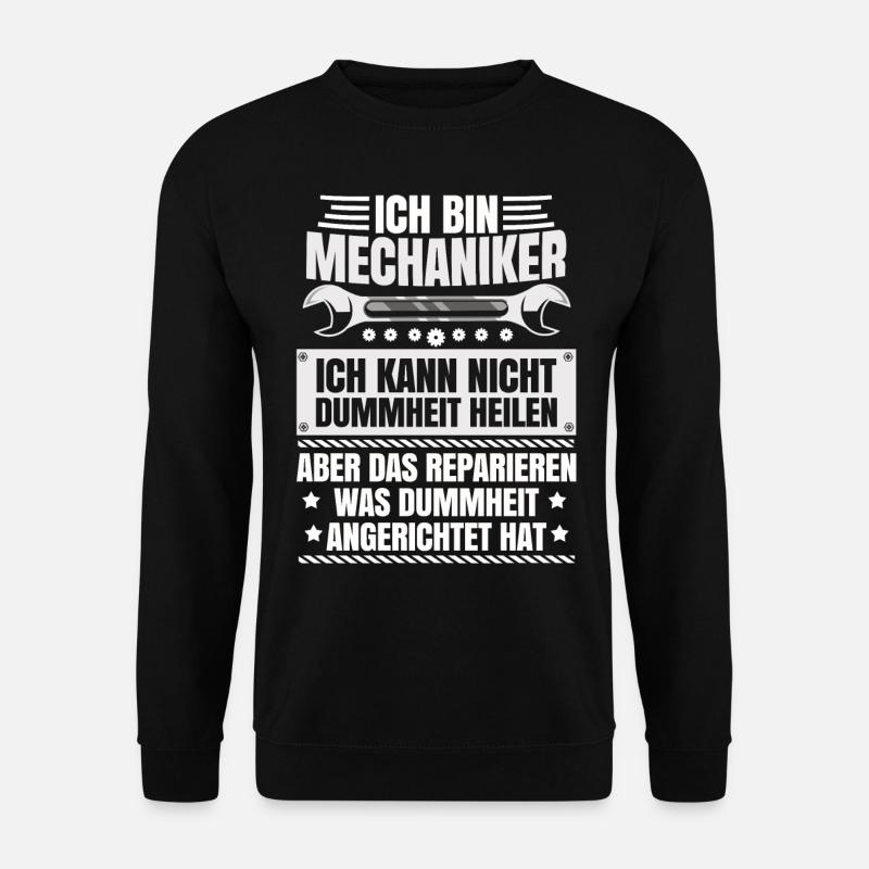 Mechanik Geschenk für KFZ Schrauber Mechatroniker - Unisex Pullover - Schwarz