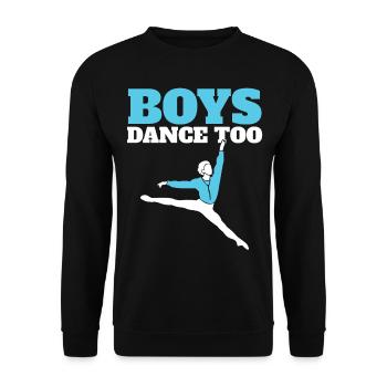 Boys Dance Too - Unisex Pullover - Schwarz - Vorne - Alina (178cm) & Michal (187cm)