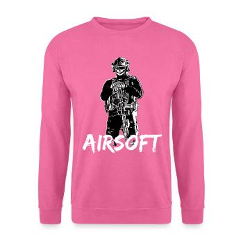 Airsoft / Softair / Softgun / AEG Airsoft Milsim - Sweat-shirt Unisexe - rose - Devant