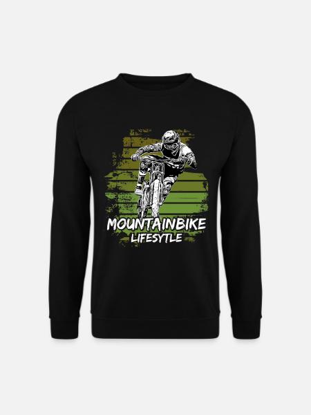 Mountain Biker / MTB Downhill Fahrrad geschenk - Unisex Pullover - Schwarz