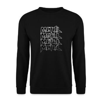 Metal musique musicien concert - Sweat-shirt Unisexe - noir - Devant - Alina (178cm) & Michal (187cm)