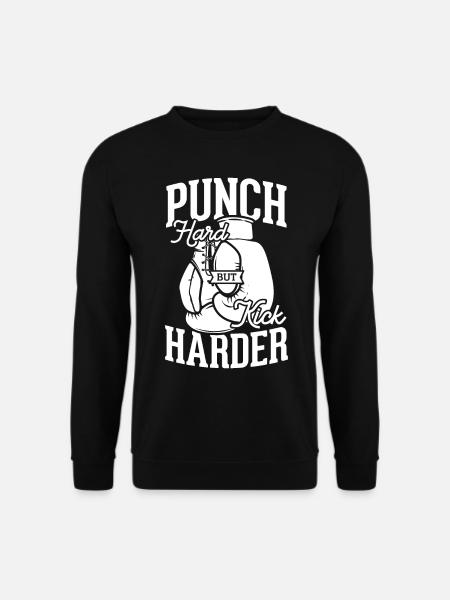 Kickboxen Kickboxer Boxen Kampfsport - Unisex Pullover - Schwarz