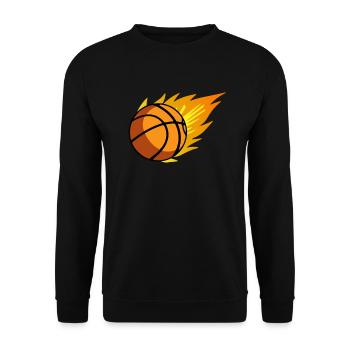 Funny basketball saying for basketball players! - Unisex Sweatshirt - black - Front - Alina (178cm) & Michal (187cm)