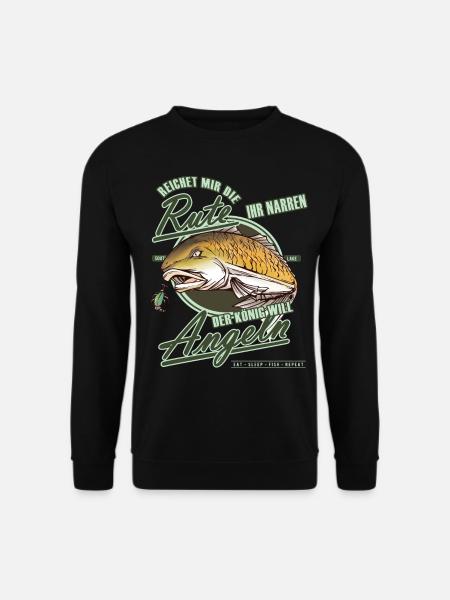 Geschenkidee für Angler - Unisex Pullover - Schwarz