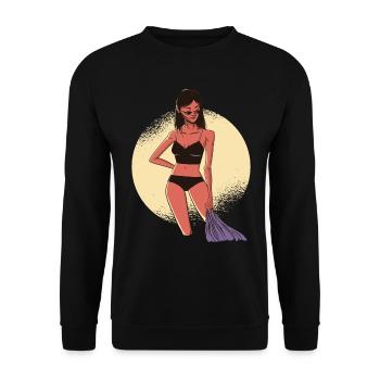 Sexy woman on vacation Suns Sexy Girl - Unisex Sweatshirt - black - Front - Alina (178cm) & Michal (187cm)