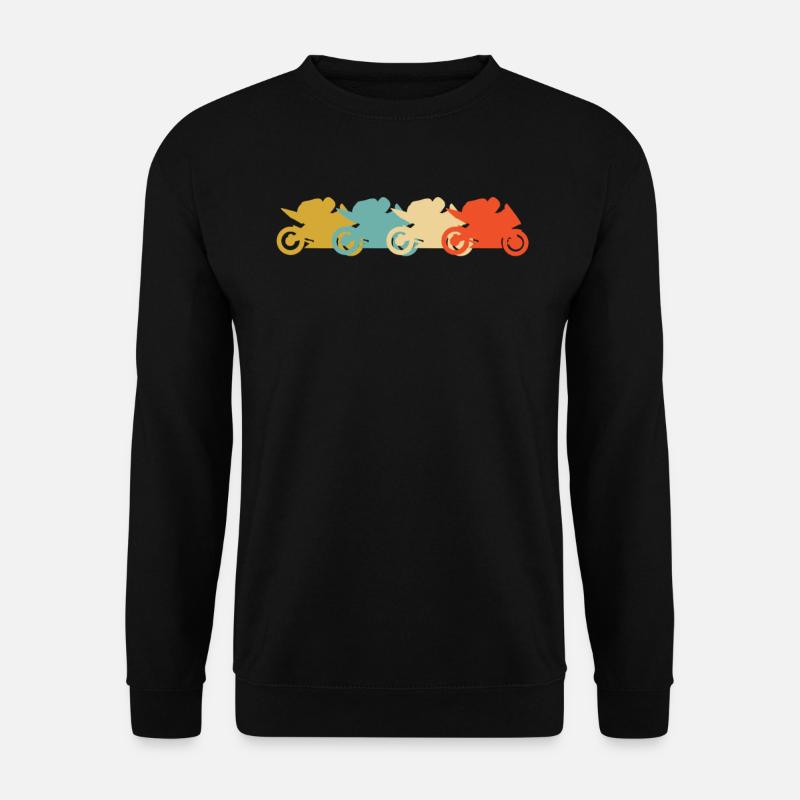 Courses de moto sur route - Sweat-shirt Unisexe - noir