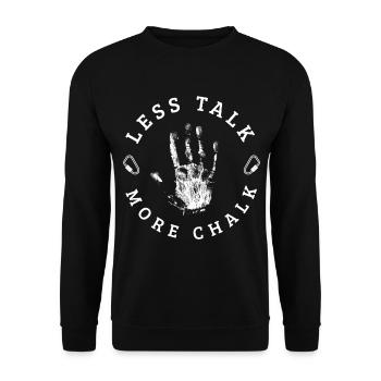 Climbing Rock Climbing Mountains - Unisex Sweatshirt - black - Front - Alina (178cm) & Michal (187cm)
