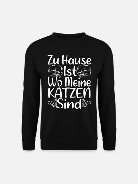 Katze Katzenfreund Katzenbesitzer Geschenk - Unisex Pullover - Schwarz
