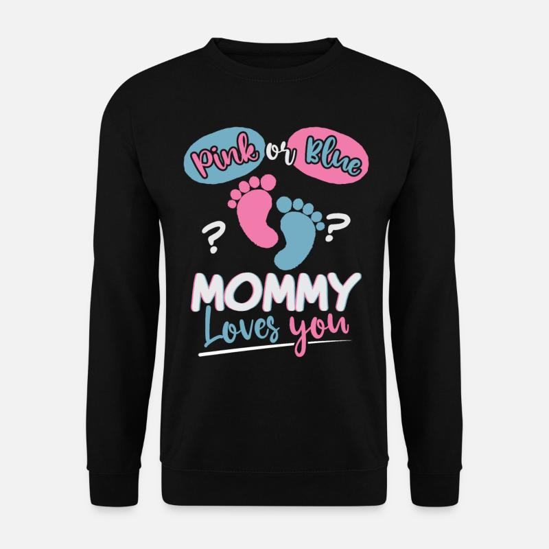 Rose ou Bleu Maman Aime-toi - Sweat-shirt Unisexe - noir