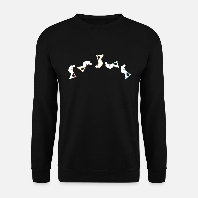 Stunt Scooter frontflip Scooter Trick Skatehalle - Unisex Pullover - Schwarz