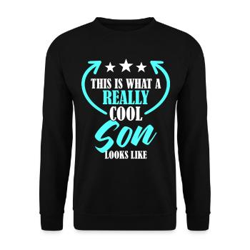 Fils cool - Sweat-shirt Unisexe - noir - Devant - Alina (178cm) & Michal (187cm)