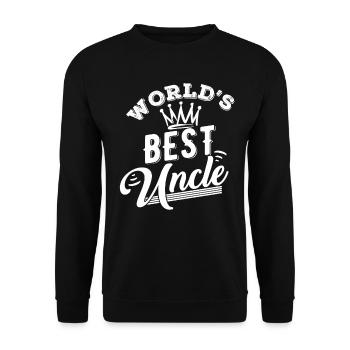 Le meilleur oncle du monde - Sweat-shirt Unisexe - noir - Devant - Alina (178cm) & Michal (187cm)