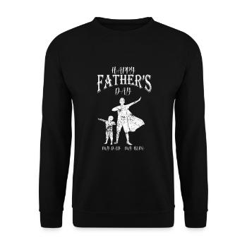 Vatertag - Unisex Pullover - Schwarz - Vorne - Alina (178cm) & Michal (187cm)