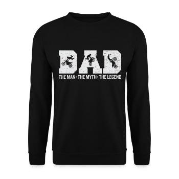 Vatertag - Unisex Pullover - Schwarz - Vorne - Alina (178cm) & Michal (187cm)