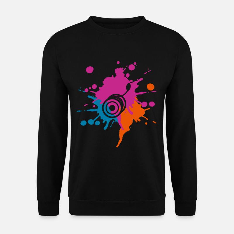 Yoyo Couleur Klecks - Sweat-shirt Unisexe - noir