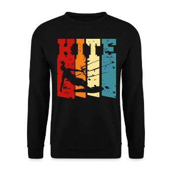 Kiteboarding - Kitesurfer - Unisex Pullover - Schwarz - Vorne - Alina (178cm) & Michal (187cm)