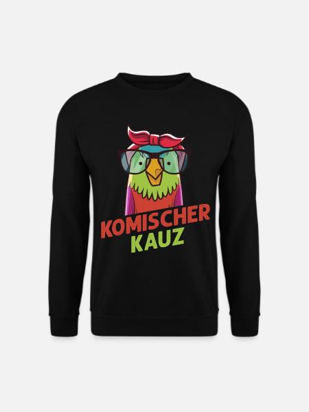 Komischer Kauz - Unisex Pullover - Schwarz