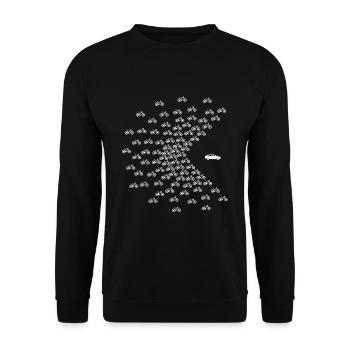 MTB Fahrräder in Amsterdam mit hardtail auf Test - Unisex Pullover - Schwarz - Vorne - Alina (178cm) & Michal (187cm)