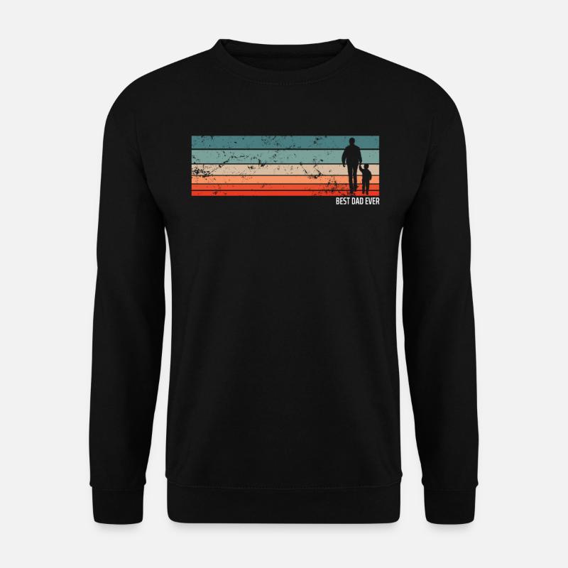 Best Dad Ever Vatertag Papa Geschenk - Unisex Pullover - Schwarz