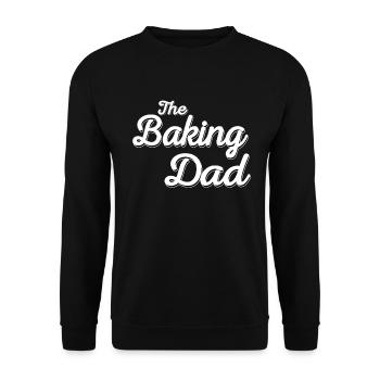 Baking Baker Dad Dad Father Father's Day Gift Fun - Unisex Sweatshirt - black - Front - Alina (178cm) & Michal (187cm)
