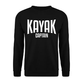 KAYAK CAPTAIN - Unisex Pullover - Schwarz - Vorne - Alina (178cm) & Michal (187cm)