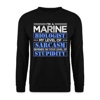 Biologie mer biologie marine cadeau - Sweat-shirt Unisexe - noir - Devant - Alina (178cm) & Michal (187cm)