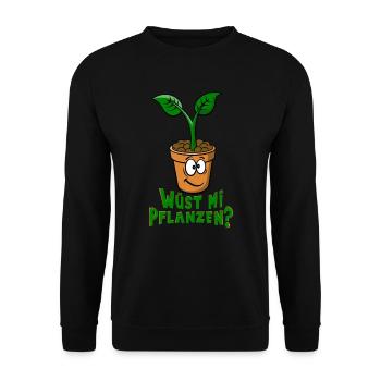Gärtner Österreich Geschenkidee Garten Designs - Unisex Pullover - Schwarz - Vorne - Alina (178cm) & Michal (187cm)