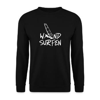Planche à voile Windsurfer - Sweat-shirt Unisexe - noir - Devant - Alina (178cm) & Michal (187cm)