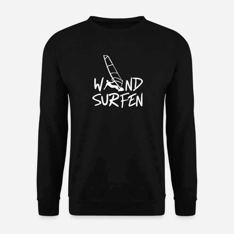 Windsurfen Windsurfing Windsurfer - Unisex Sweatshirt - black