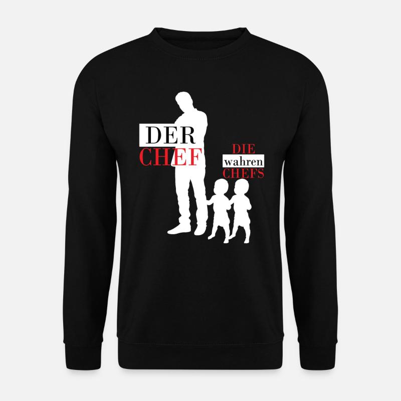 Zwillinge Zwillingspapa Papa Geschenk Zwilling - Unisex Pullover - Schwarz