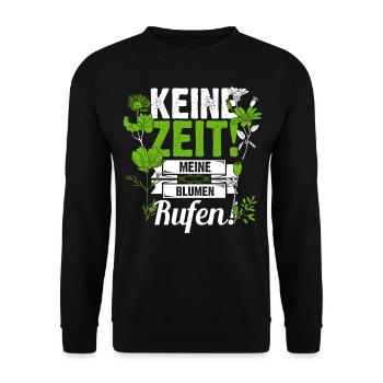 Floristin Blumen Floristik Spruch Geschenkidee - Unisex Pullover - Schwarz - Vorne - Alina (178cm) & Michal (187cm)