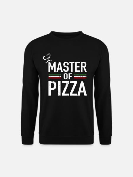 Italien Pizza Chefkoch Outfit - Master Of Pizza - Unisex Pullover - Schwarz