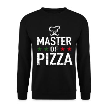 Master Of Pizza - Italy Pizza Master Chef - Unisex Sweatshirt - black - Front - Alina (178cm) & Michal (187cm)
