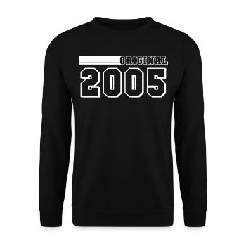 Vintage 2005 16 Birthday - Unisex Sweatshirt - black - Front - Alina (178cm) & Michal (187cm)