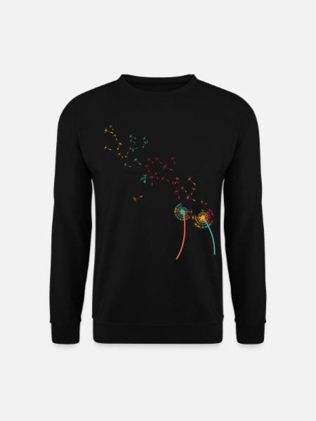 Pusteblume Knäuelgras - Unisex Pullover - Schwarz
