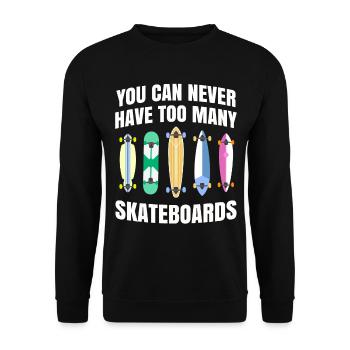 Skateboard - Sweat-shirt Unisexe - noir - Devant - Alina (178cm) & Michal (187cm)